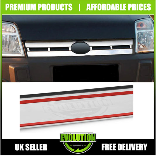 TO FIT FORD TRANSIT CONNECT 2006-09 CHROME FRONT GRILL SET KIT STAINLESS STEEL