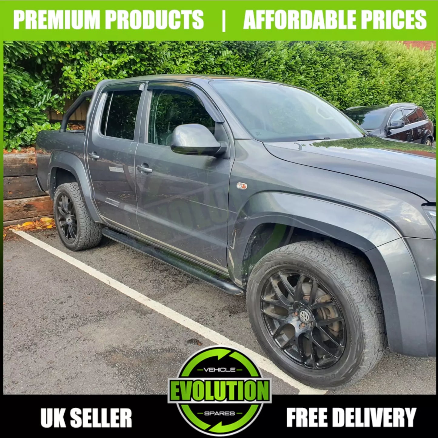 BONNET GUARD BUG DEFLECTOR AND WIND DEFLECTORS TO FIT VW AMAROK 2010-2016