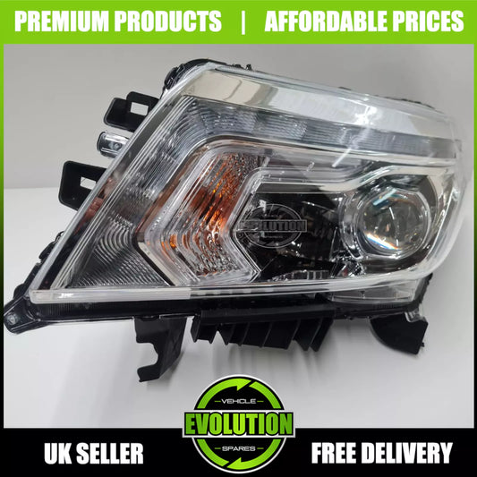 LED HEADLIGHT DRL CHROME OEM STYLE LEFT PASSENGER FITS NISSAN NAVARA 2016-2022