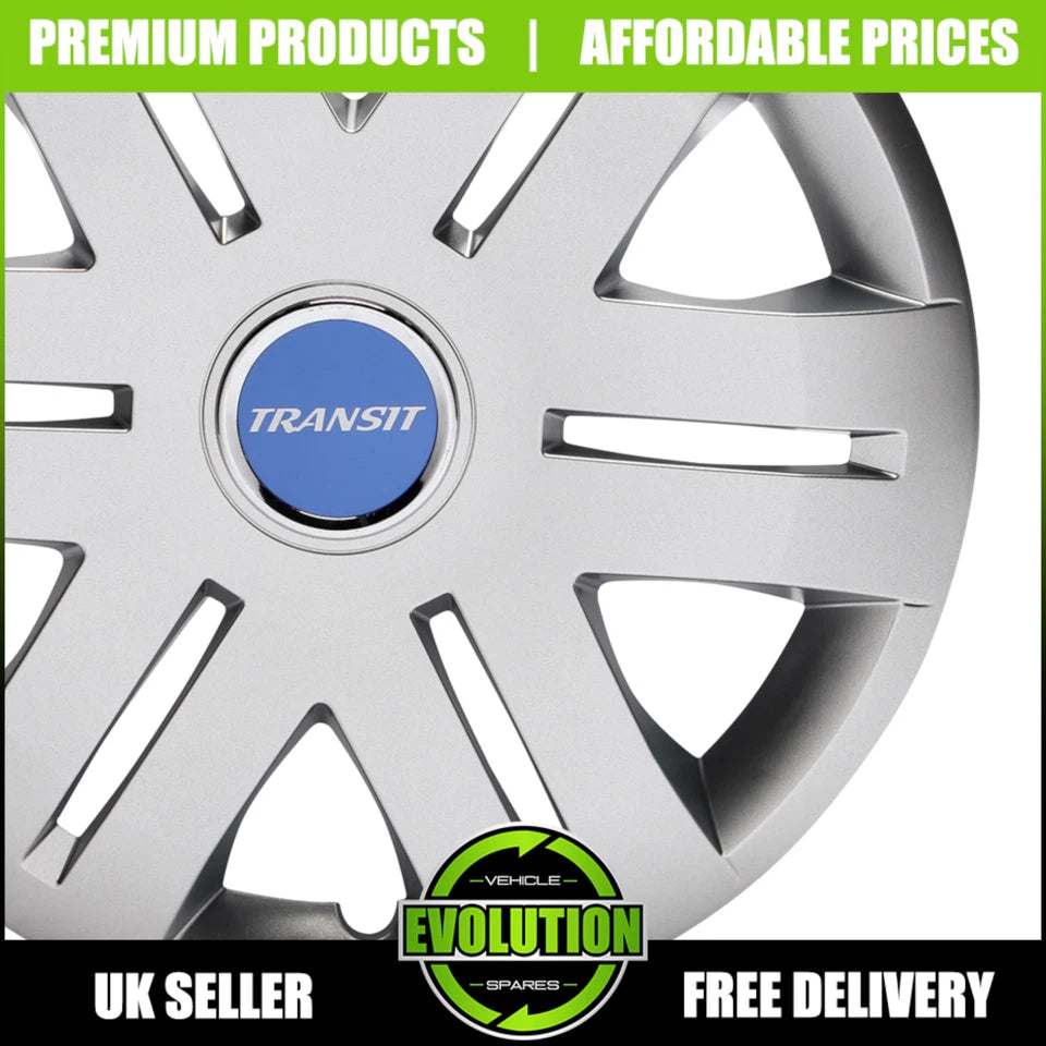 16" WHEEL TRIMS HUB CAPS RIMS COVERS TO FIT FORD TRANSIT CUSTOM 2013-2025