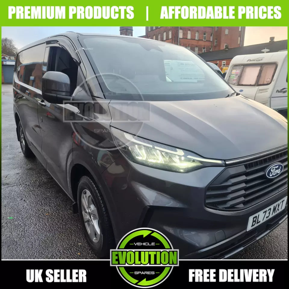 WIND RAIN SUN SMOKE DEFLECTORS TO FIT FORD TRANSIT CUSTOM 2022-2025 NEW SHAPE