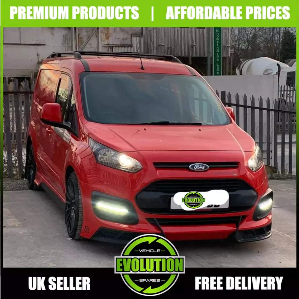 TO FIT FORD TRANSIT CONNECT SWB 2013+ ROOF RACK RAILS BARS OEM QUALITY BLACK