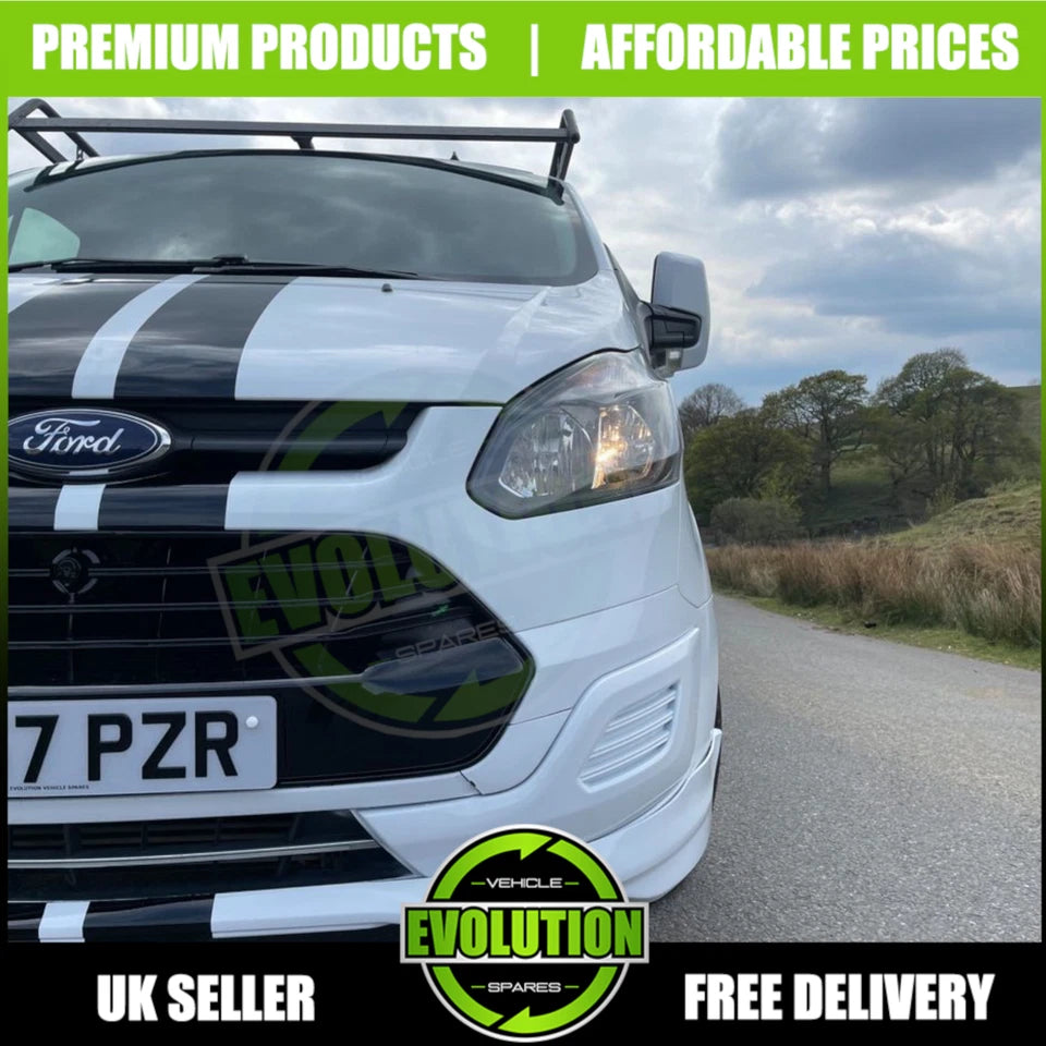 FRONT BUMPER LIP SPOILER TO FIT FORD TRANSIT CUSTOM 2013-2017 SPORT DIFFUSER