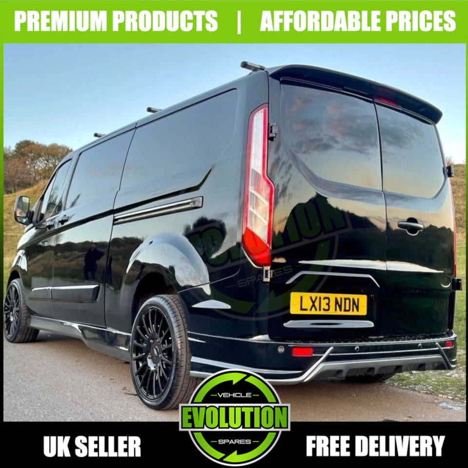 REAR SPOILER BOOT TWIN REAR DOOR BARN PRIMED FIT FORD TRANSIT CUSTOM 2013-2022