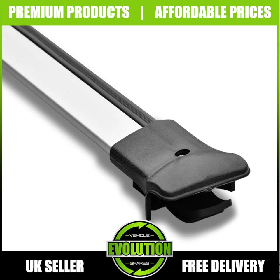 SILVER CROSS BAR SET ROOF BARS RACK FITS FORD TRANSIT CUSTOM 2023- MK2