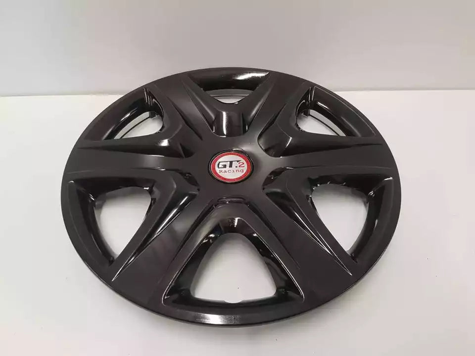 15" WHEEL TRIMS TO FIT FORD TRANSIT 2006-2012 4 HUB CAPS GLOSS BLACK