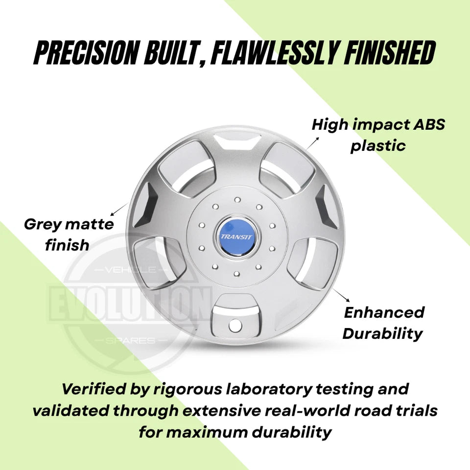 16" Wheel Trims Hub Caps Set of 4 Fits Ford Transit MK6 MK7 MK8 2000–2025