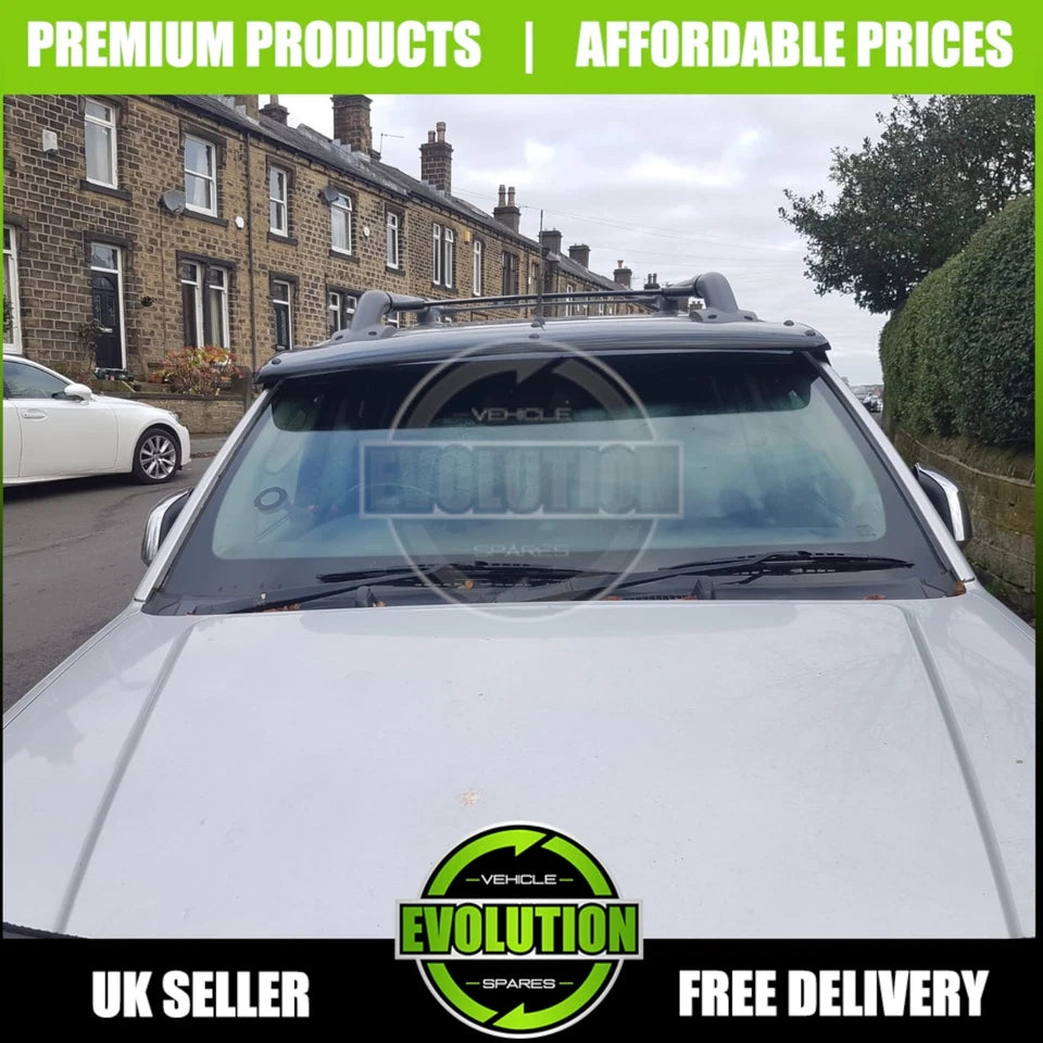 Sun Visor Sunvisor Solid Gloss Black Acrylic fits Nissan Navara D40 2006-2015