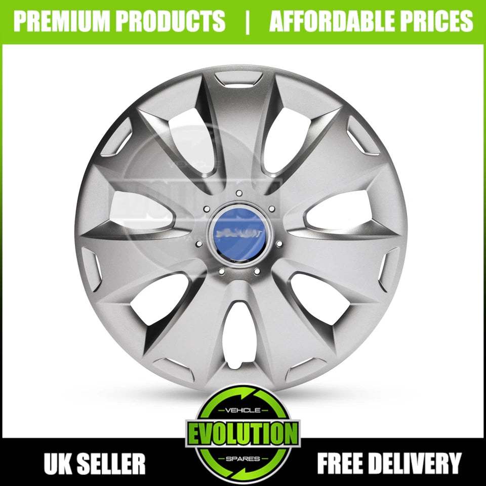 15" WHEEL TRIMS SET OF 4 HUB CAPS COVERS TO FIT FORD TRANSIT CUSTOM 2013-2025
