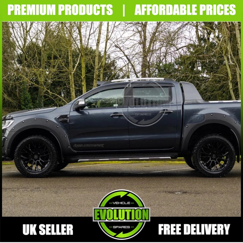 Wide Wheel Arches Fender Flares Matte Black To Fit FORD RANGER 2016-2019 T7