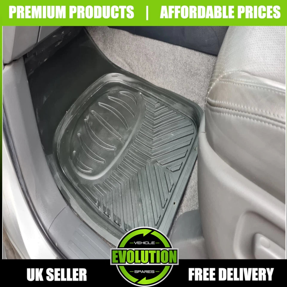 To fit Mitsubishi L200 2005-2015 Deep Tray Rubber Floor Mats Heavy Duty Mud Mats