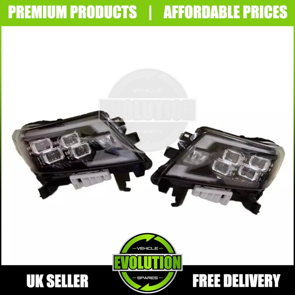 FRONT LED HEADLIGHTS LAMPS ASSEMBLY DRL FITS NISSAN NAVARA 2016-2022 NP300 D23
