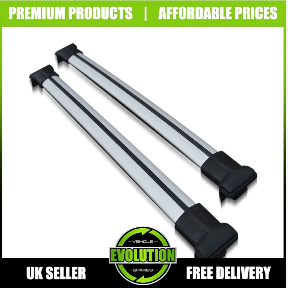 SILVER CROSS BAR SET ROOF BARS RACK FITS FORD TRANSIT CUSTOM 2023- MK2