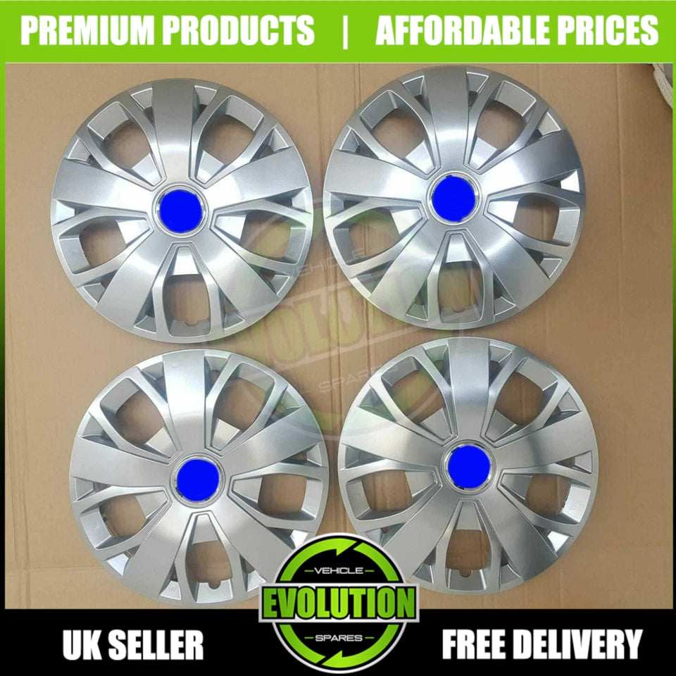 16" WHEEL TRIMS COVERS SET OF 4 HUB CAPS TO FIT FORD TRANSIT CONNECT 2002-2025
