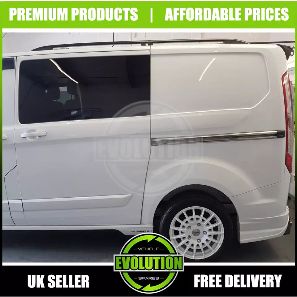 SWB ROOF RAILS BARS BLACK RACK BAR TO FIT FORD TRANSIT CUSTOM 2013-2022