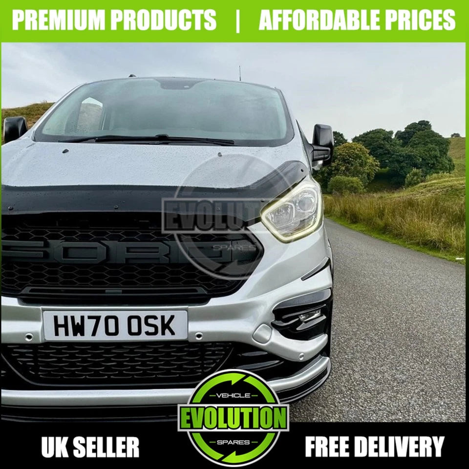 BONNET GUARD BUG DEFLECTOR PROTECTOR FITS FORD TRANSIT CUSTOM 2018 - 2022