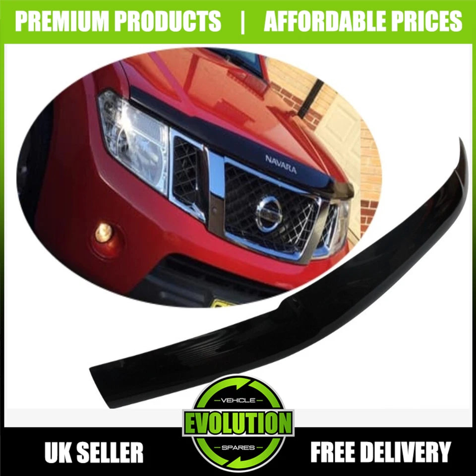 BONNET GUARD BUG DEFLECTOR TO FIT NISSAN NAVARA 2006-2015 PROTECTOR NEW