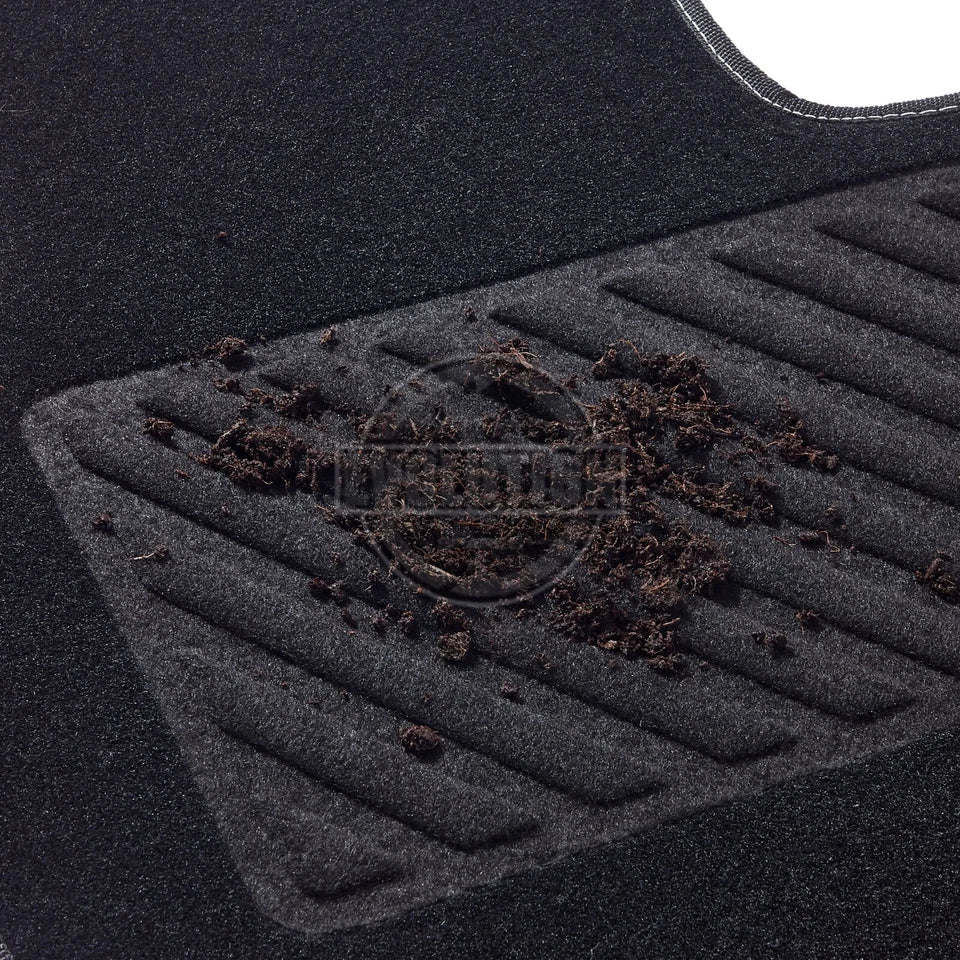 Carpet Mats tailored Car Floor Black to F Fit NISSAN Navara Double Cab 2016-2022