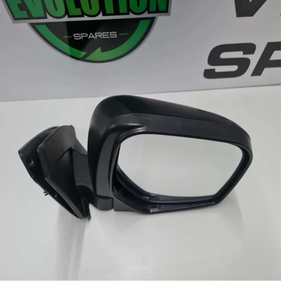 For Mitsubishi L200 Wing Door Mirror Pickup 2006-2016 Black Manual Drivers Side