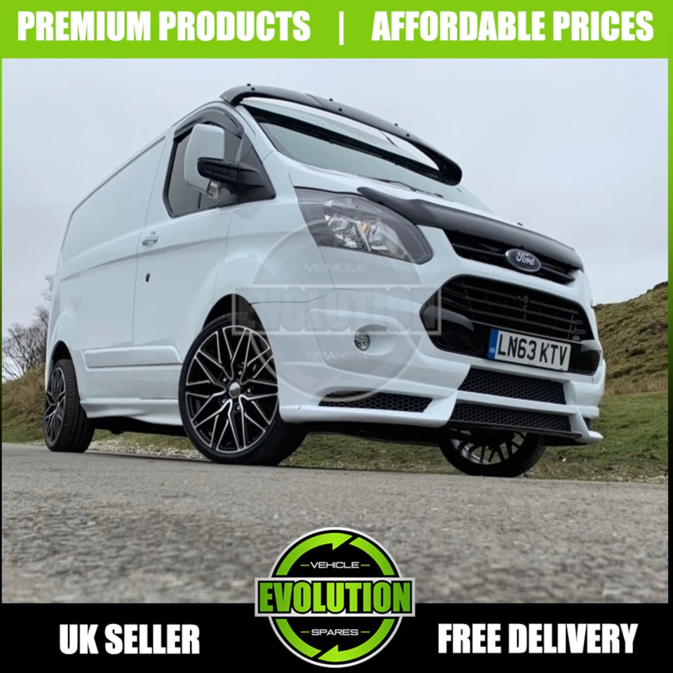 SUN VISOR GUARD WINDSCREEN GLOSS BLACK FITS FORD TRANSIT CUSTOM 2012- 2022