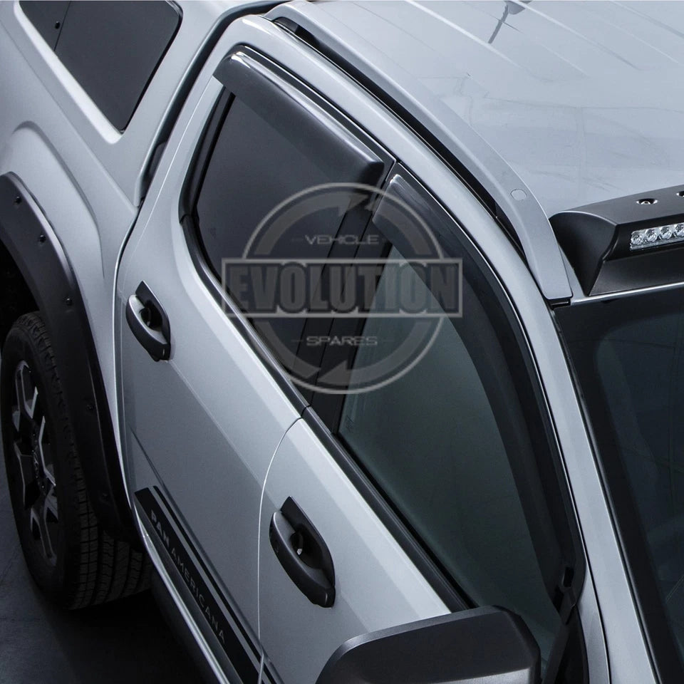 Ford Ranger T6 T7 T8 (2012-2022) Wind Deflectors | Rain Guards Visors | Stick-On