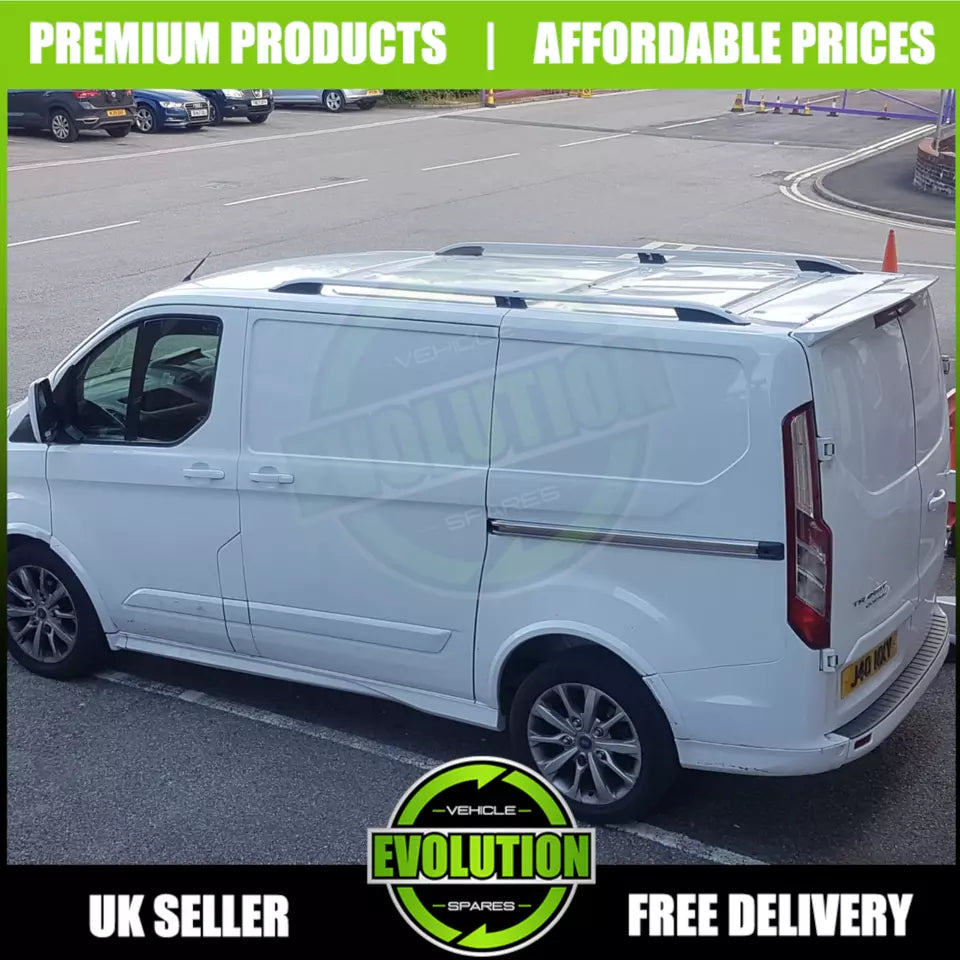ROOF RAILS BARS SILVER RACK BAR SWB FITS FORD TRANSIT CUSTOM 2013-2022