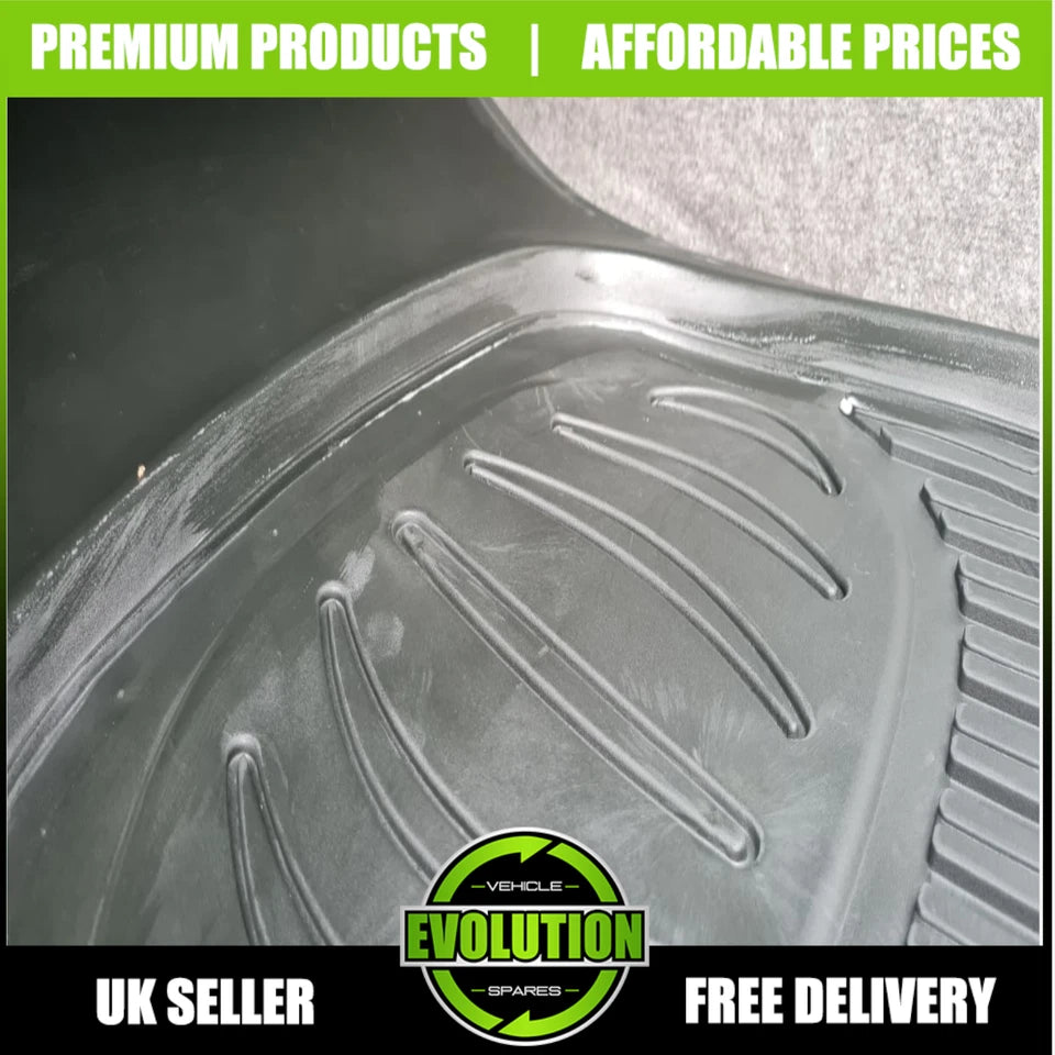 To fit NISSAN Navara 2016-2022 Deep Tray Rubber Floor Mats Heavy Duty Mud Mats