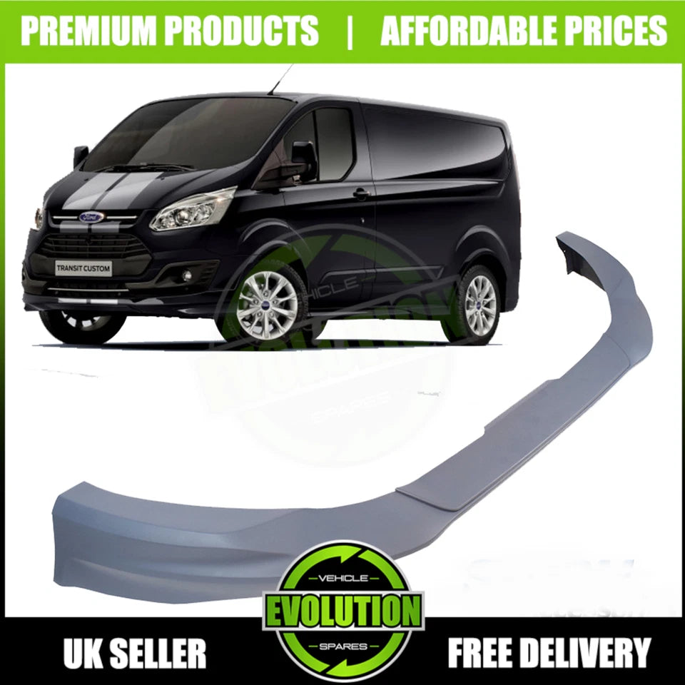 New It's free to sell on eBay Excludes Vehicles and business sellers Sell one like this  Share TO FIT FORD TRANSIT CUSTOM 2013-2017 FRONT BUMPER LIP DIFFUSER SPOILER PLASTIC