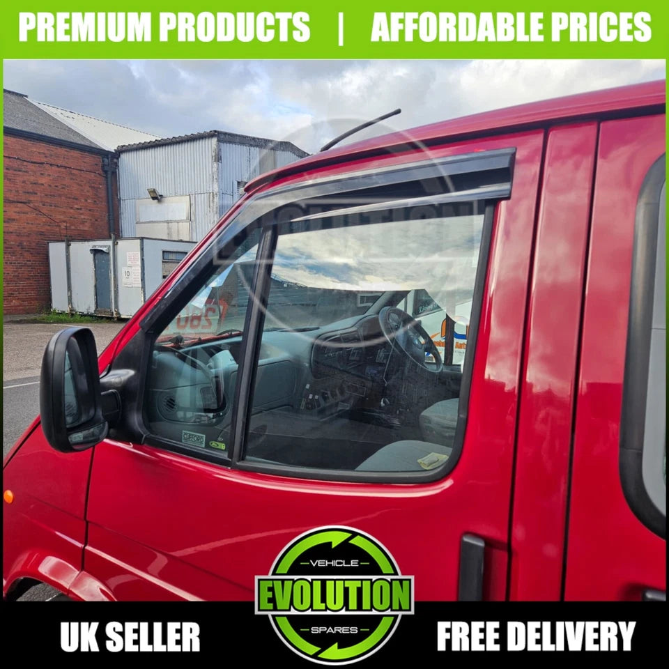 WIND RAIN SUN SMOKE GUARD DEFLECTORS TO FIT Ford Transit MK5 1994-2002