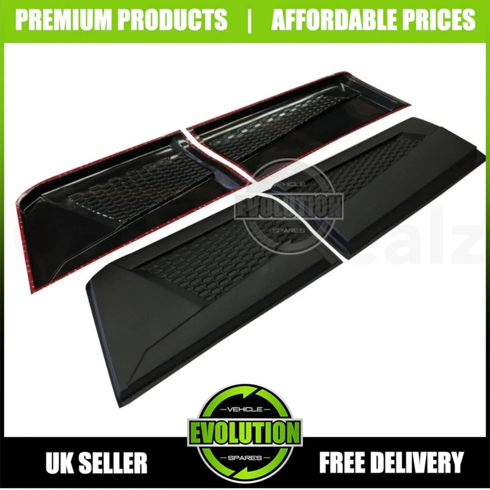 MATT BLACK SIDE DOOR BODY KIT CLADDING TRIM FITS Nissan Navara NP300 2016-2022