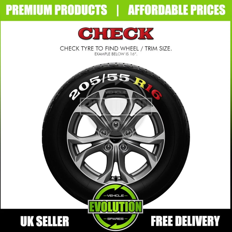 15" WHEEL TRIMS HUB CAPS COVERS RIMS TO FIT FORD TRANSIT CUSTOM 2013-2025