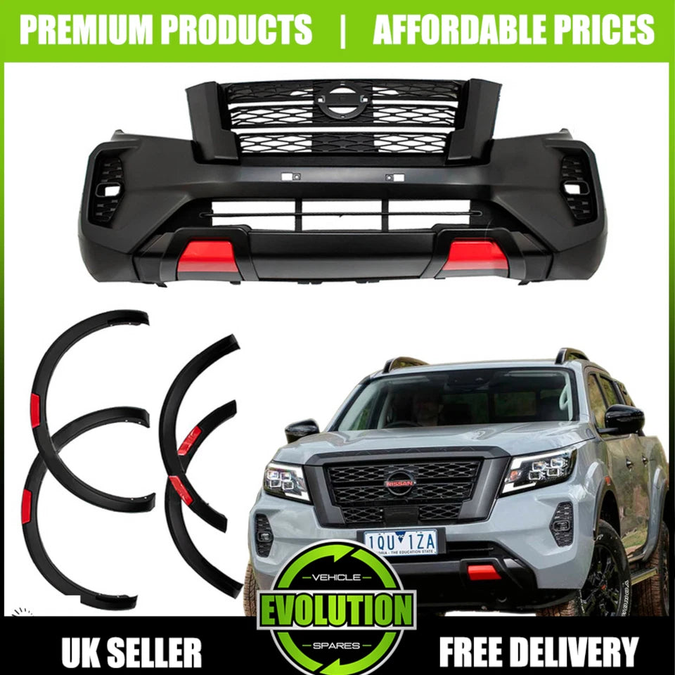 EVS Front Bumper bodykit Grille arches face lift fits Nissan NAVARA NP300 2016-2022