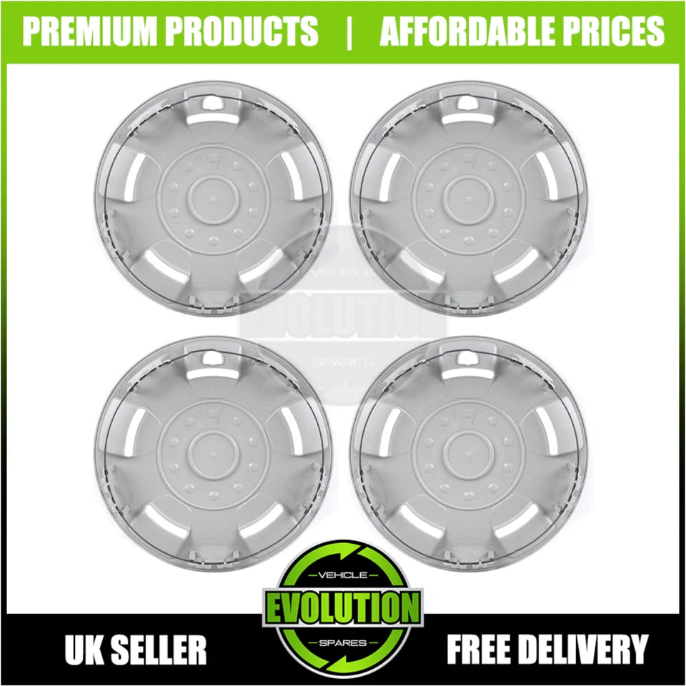 New It's free to sell on eBay Excludes Vehicles and business sellers Sell one like this  Share 15" WHEEL TRIMS TO FIT FORD TRANSIT VAN SET OF 4 2000-2018 MK6 MK7 MK8 HUB CAPS