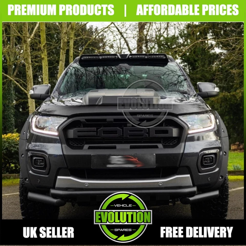 Wide Wheel Arches Fender Flares Matte Black To Fit FORD RANGER 2016-2019 T7