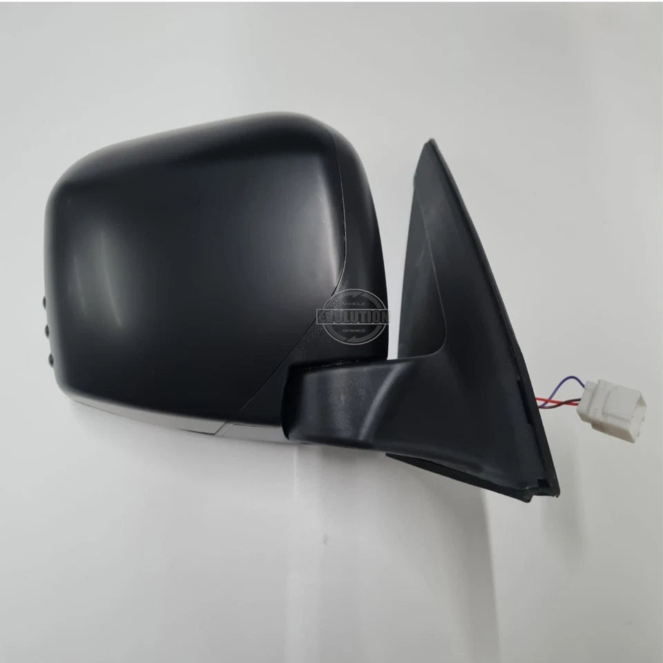For Mitsubishi L200 Wing Door Mirror Pickup 2006-15 Black Electric Drivers Side