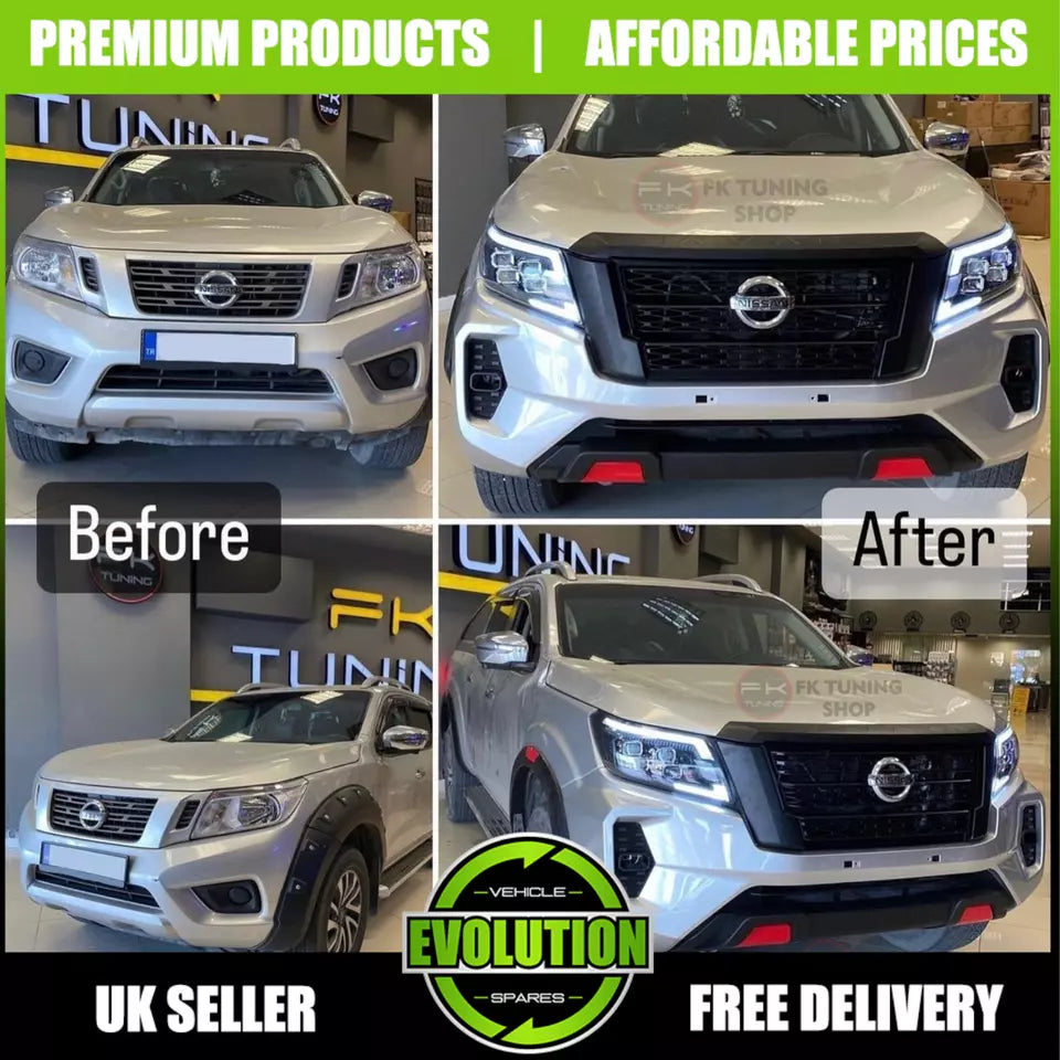EVS Front Bumper bodykit Grille arches face lift fits Nissan NAVARA NP300 2016-2022
