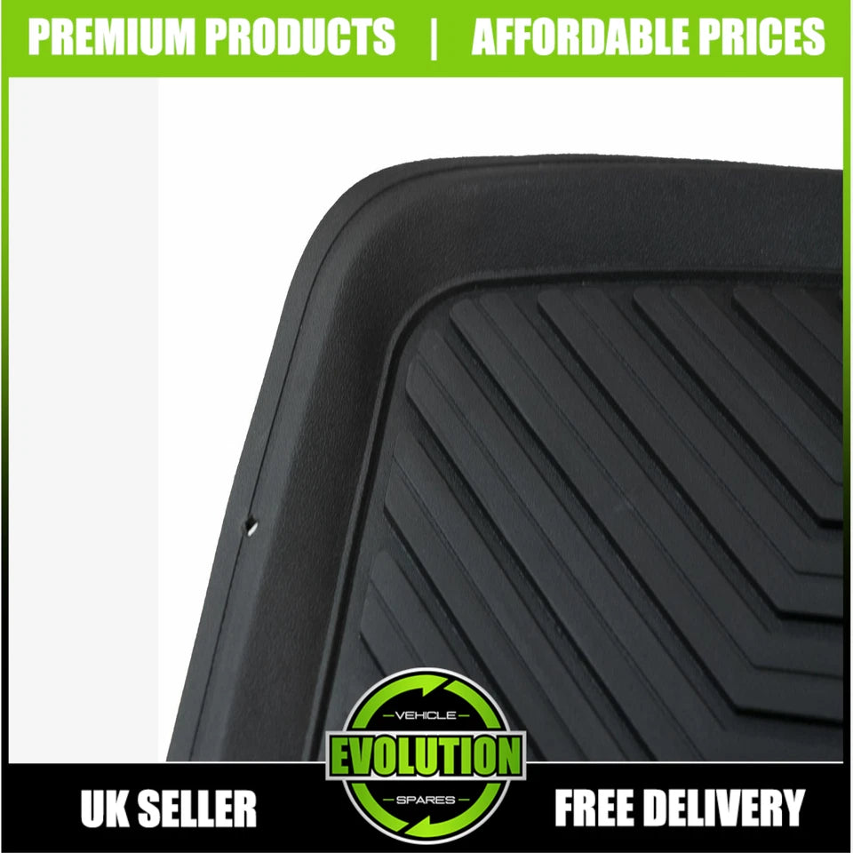 To fit Mitsubishi L200 2005-2015 Deep Tray Rubber Floor Mats Heavy Duty Mud Mats