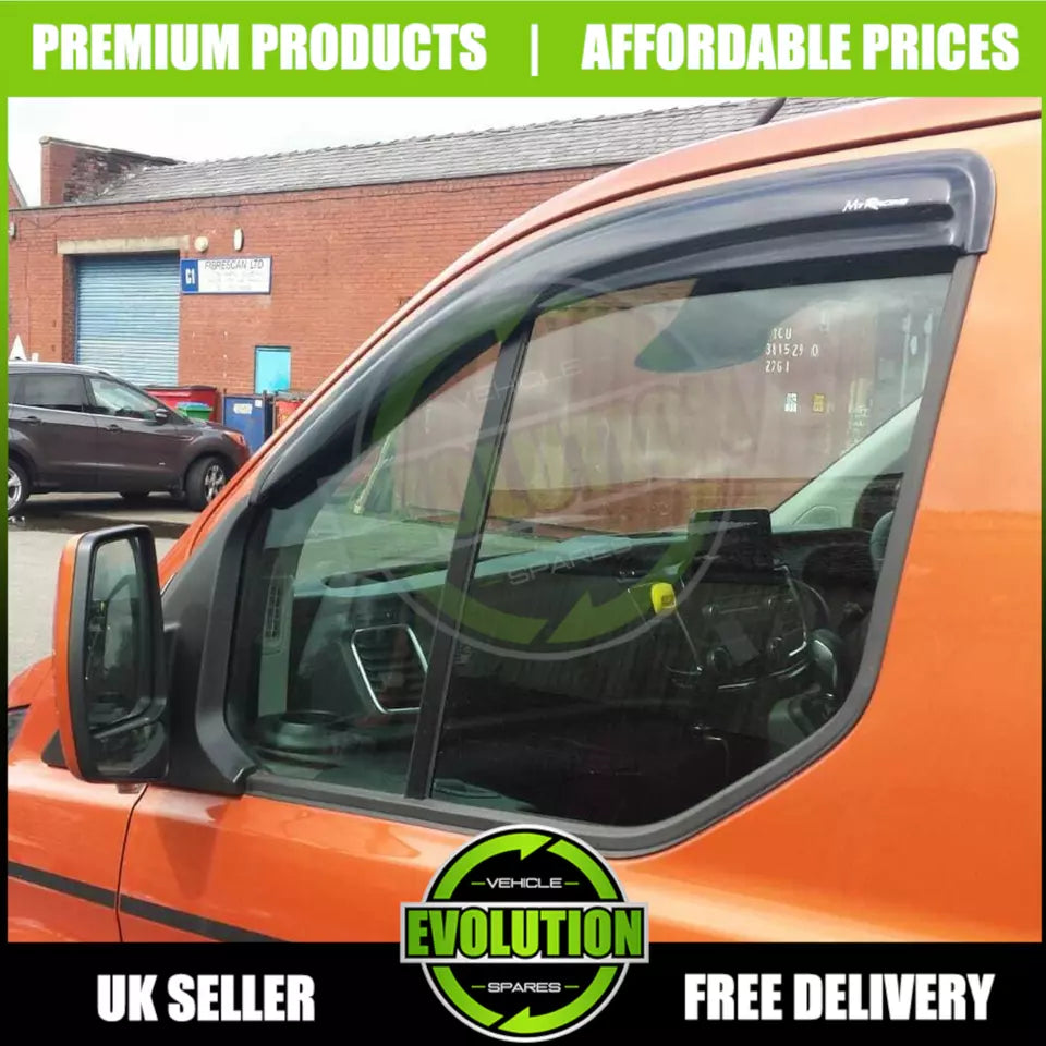 WIND DEFLECTORS RAIN SMOKE TO FIT FORD TRANSIT CUSTOM 2013-2022