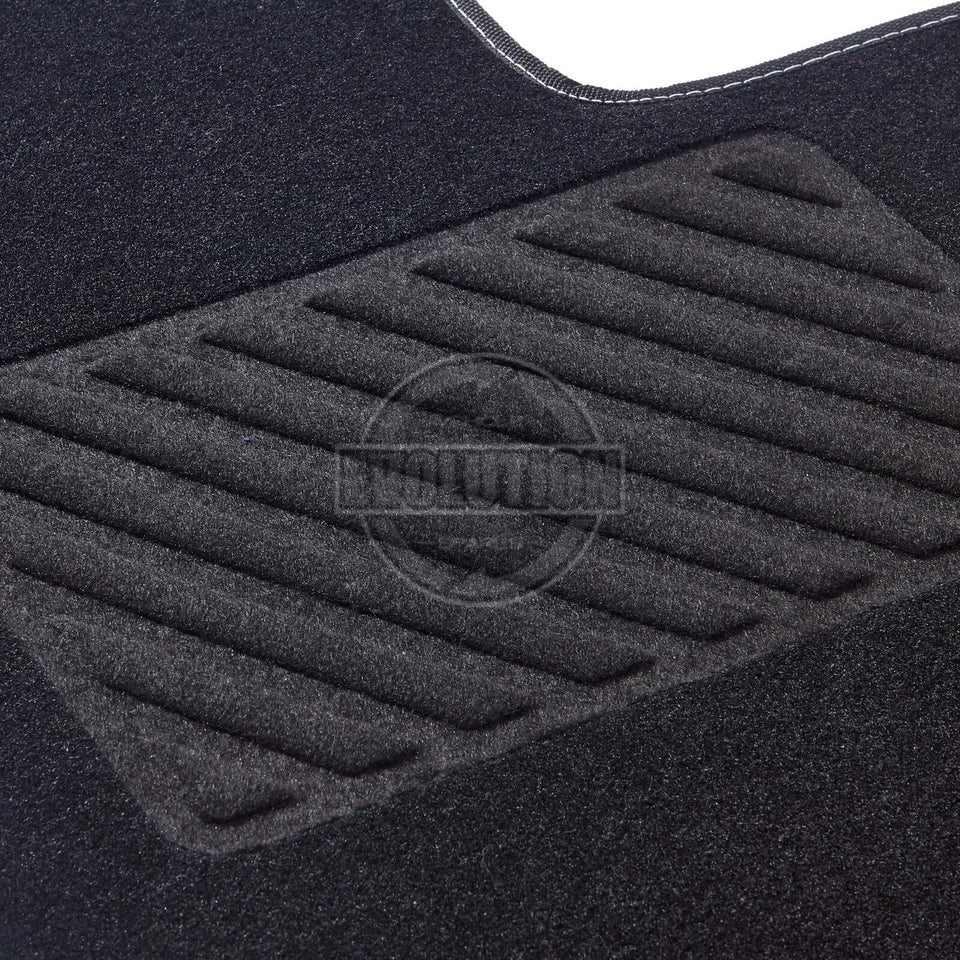Carpet Mats tailored Car Floor Black to F Fit NISSAN Navara Double Cab 2016-2022