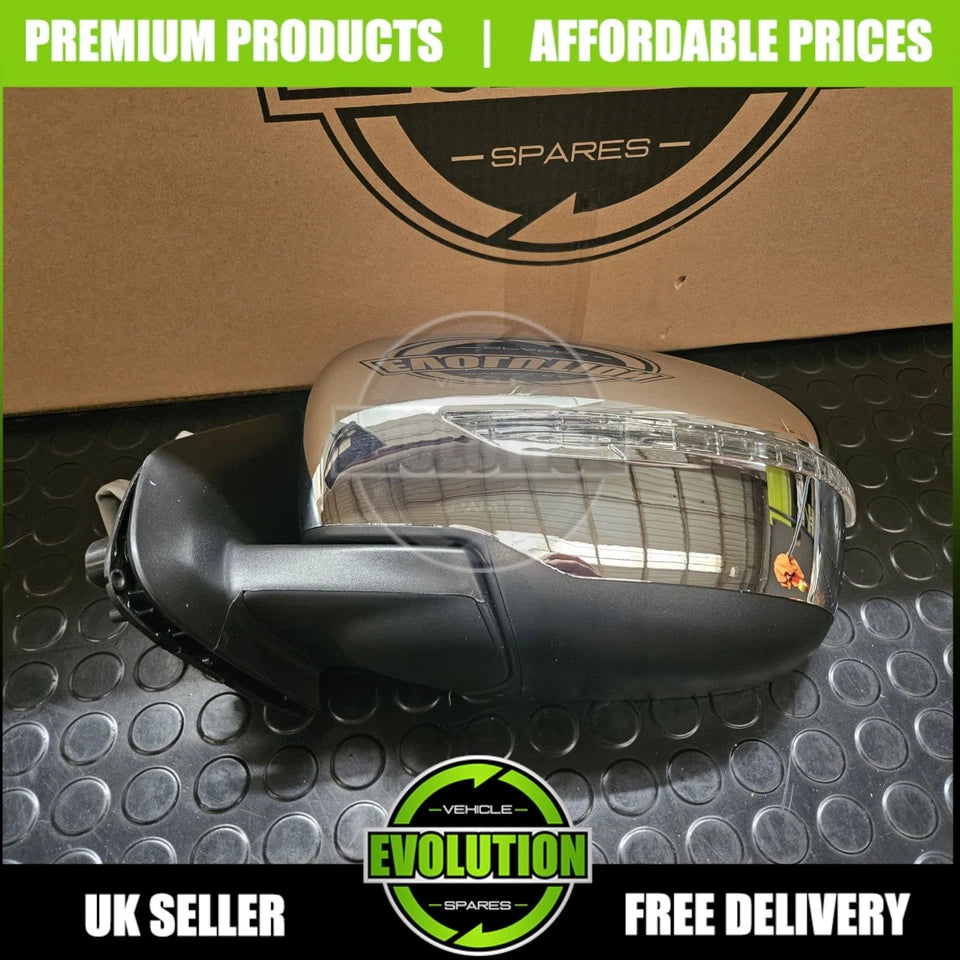 DOOR WING MIRROR ELECTRIC HEATED LED FIT NISSAN NAVARA 2016-2023 PASSENGER LEFT