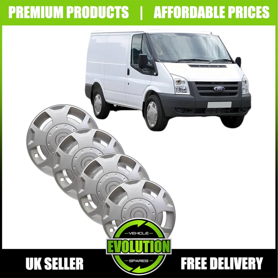 New It's free to sell on eBay Excludes Vehicles and business sellers Sell one like this  Share 15" WHEEL TRIMS TO FIT FORD TRANSIT VAN SET OF 4 2000-2018 MK6 MK7 MK8 HUB CAPS