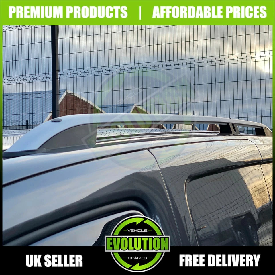 ROOF RAILS BARS SILVER RACK ALUMINIUM FOR FORD TRANSIT CONNECT 2003-2014 SWB