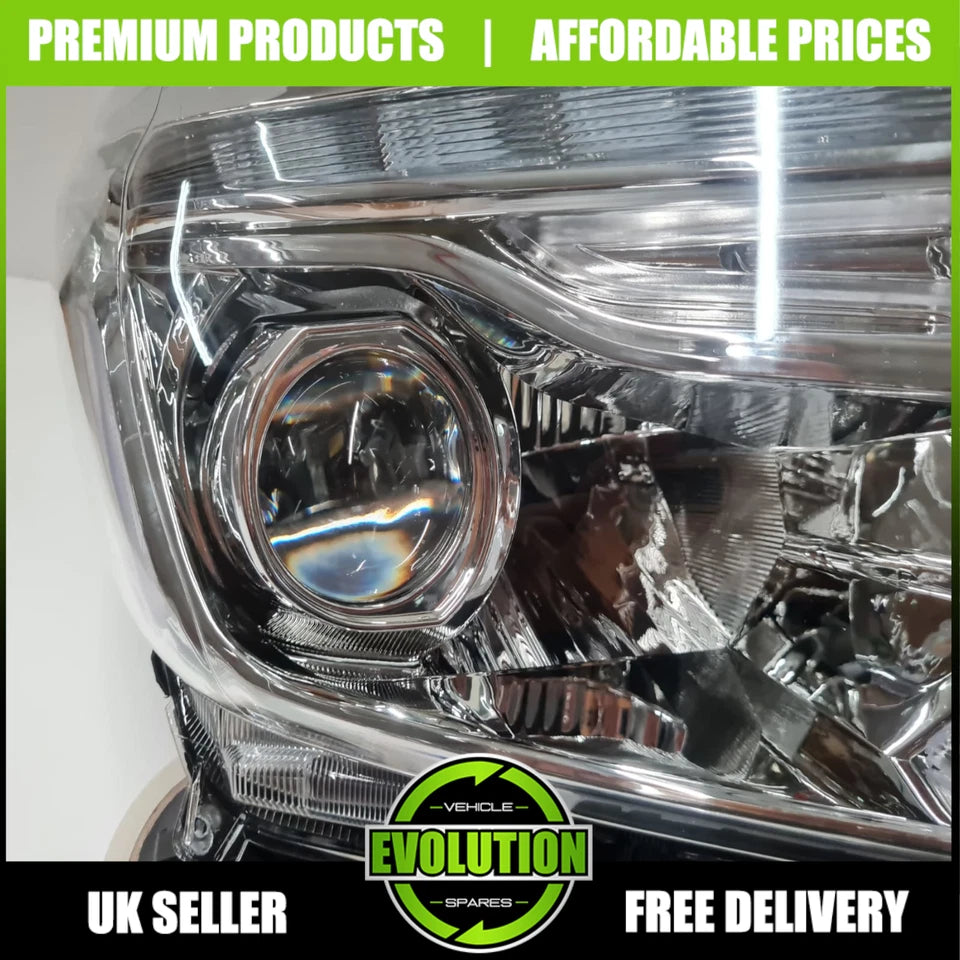 LED HEADLIGHT DRL CHROME OEM STYLE RIGHT DRIVERS FITS NISSAN NAVARA 2016-2022