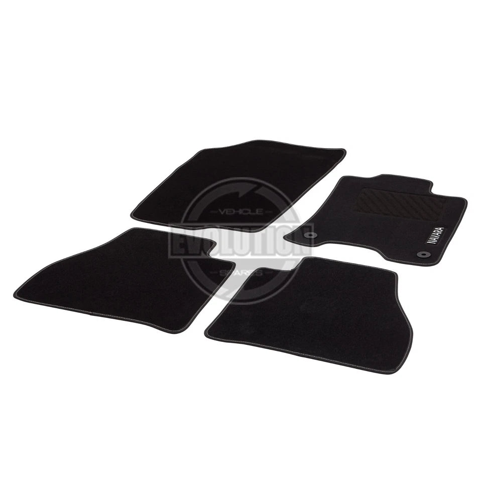 Carpet Mats tailored Car Floor Black to F Fit NISSAN Navara Double Cab 2016-2022