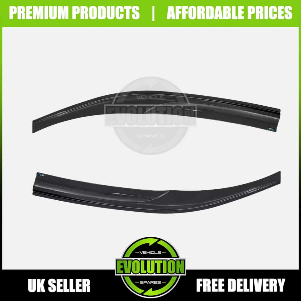 WIND RAIN SMOKE DEFLECTORS VISORS FITS FORD TRANSIT CONNECT 04-13 EXTERNAL FIT