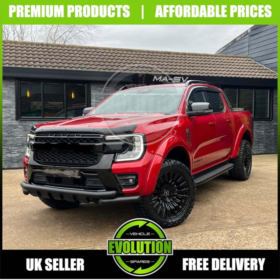 GLOSS BLACK HONEYCOMB FRONT GRILLE GRILL FOR FORD RANGER T9 WILDTRAK 2023-2025