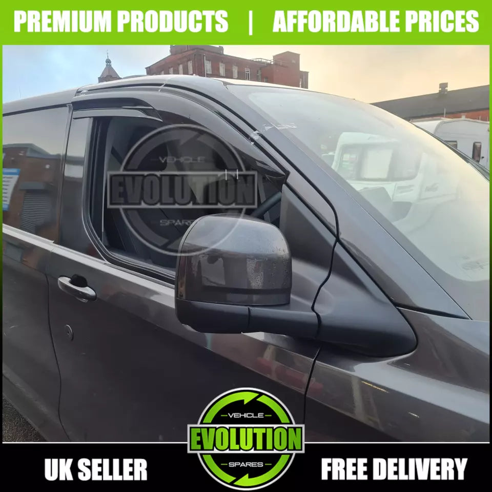 WIND RAIN SUN SMOKE DEFLECTORS TO FIT FORD TRANSIT CUSTOM 2022-2025 NEW SHAPE