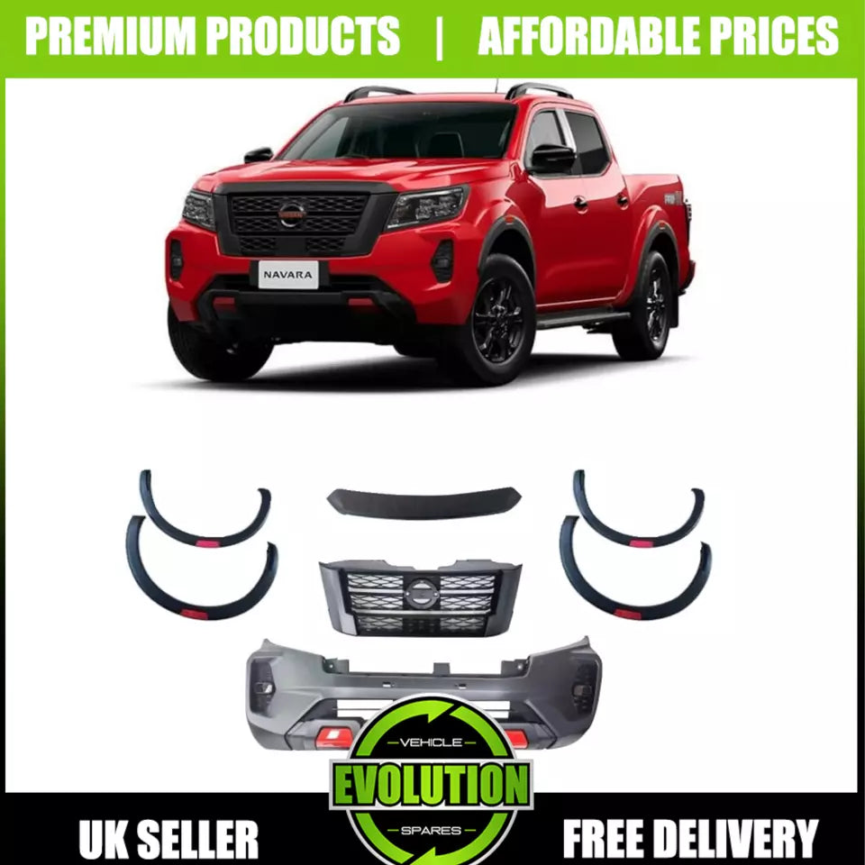 EVS Front Bumper bodykit Grille arches face lift fits Nissan NAVARA NP300 2016-2022