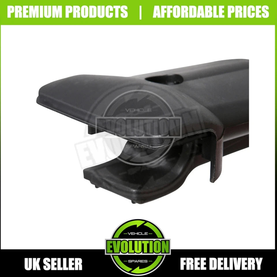 ROOF RACK RAILS & CROSS BARS SET SATIN BLACK FITS FORD TRANSIT CUSTOM 2013-2022
