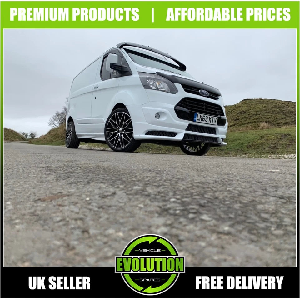 SUN VISOR GUARD WINDSCREEN GLOSS BLACK FITS FORD TRANSIT CUSTOM 2012- 2022